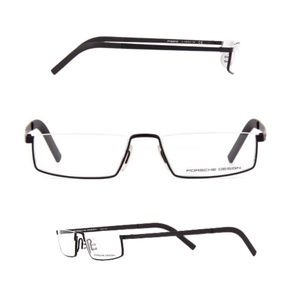 Porsche Design Frame - P'8310-A Gunmetal Black Half frame 52-17-145